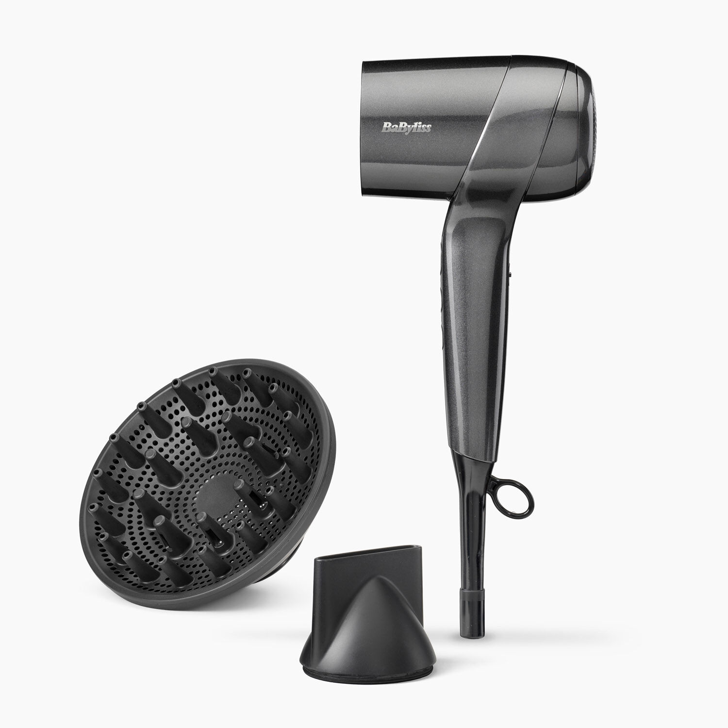 S&egrave;che-cheveux compact Titanium Shine, Moteur digital puissant et l&eacute;ger.